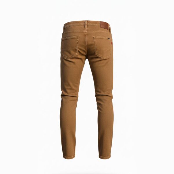 Classic Regular-Fit Cotton Pants – Camel Brown