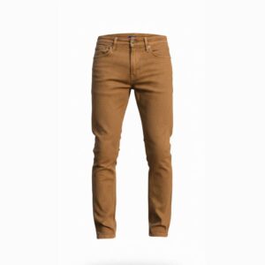 Classic Regular-Fit Cotton Pants – Camel Brown