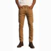 Classic Regular-Fit Cotton Pants – Camel Brown