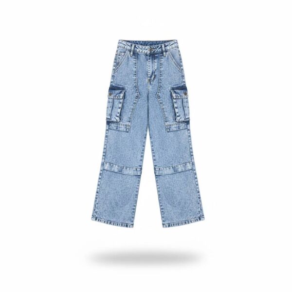Light Blue Cargo Jeans