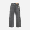 Washed Grey Cargo Jeans
